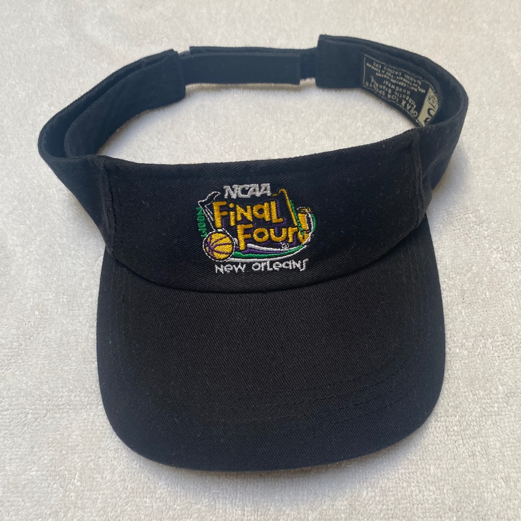 Vintage Final Four Black Visor Vintage Final Four Black Visor